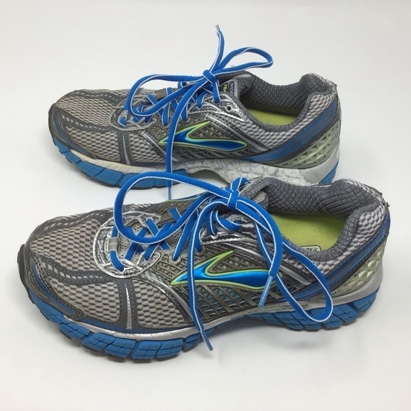 Brooks Trance 12 Blue Grey Running Shoe Size 7 - Picture 4 of 9